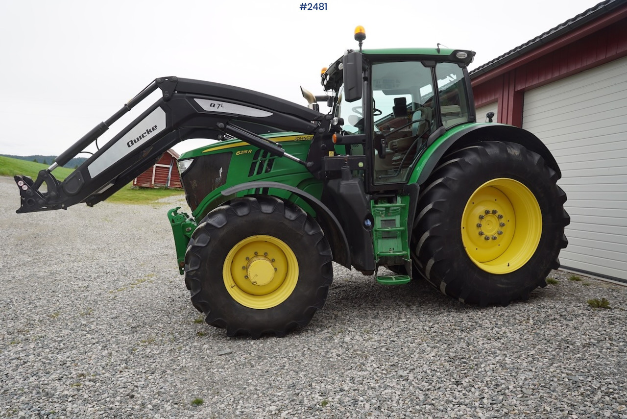2017 John Deere 6215R w/Quicke loader and front hydraulics - Tractor: foto 1 2017 John Deere 6215R w/Quicke loader and front hydraulics - Tractor: foto 1
