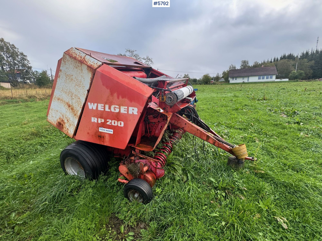 Maquinaria de henificación Welger RP 200 Mastercut round baler. Partially repaired object.: foto 6 Maquinaria de henificación Welger RP 200 Mastercut round baler. Partially repaired object.: foto 6