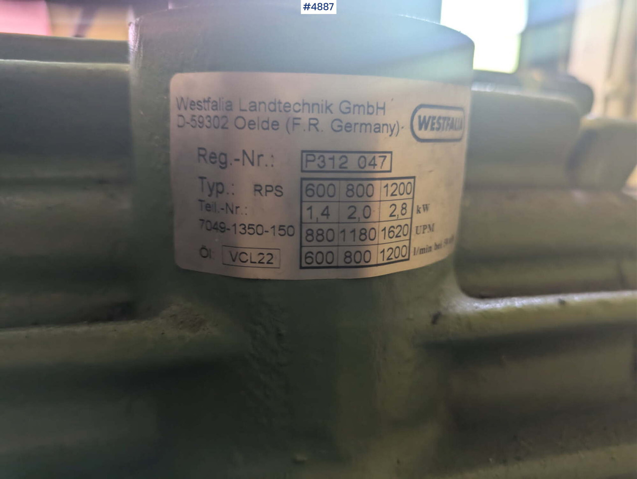 Máquina de ordeño Westfalia Dairy Plant.: foto 12