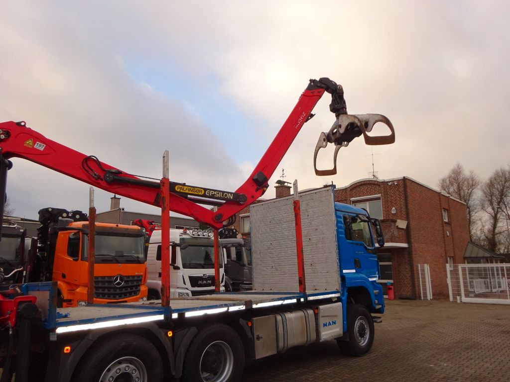 MAN 28.500 TGS mit EPSILON-Kran+Achleitner Anhänger MAN 28.500 TGS Allrad. HOLZZUG EPSILON-Kran GREIFER - Camión forestal, Camión grúa: foto 5 MAN 28.500 TGS mit EPSILON-Kran+Achleitner Anhänger MAN 28.500 TGS Allrad. HOLZZUG EPSILON-Kran GREIFER - Camión forestal, Camión grúa: foto 5