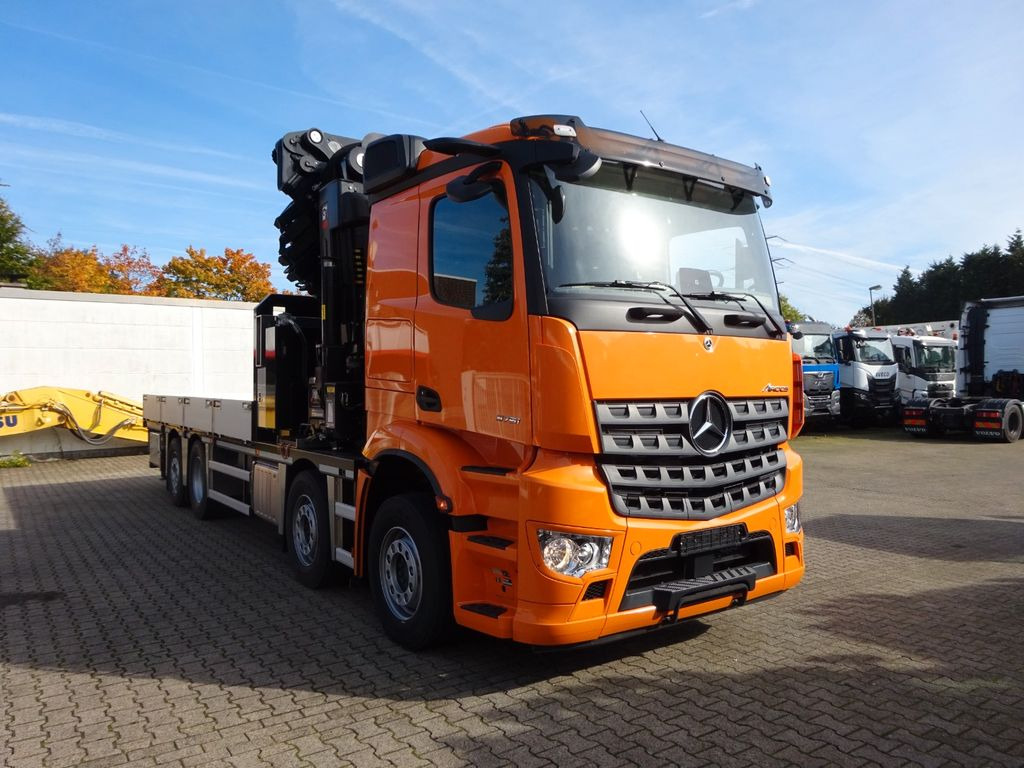 Camión grúa, Camión caja abierta nuevo Mercedes-Benz 3751 Arocs Pritsche + HIAB 858 + JIB 8x2: foto 13