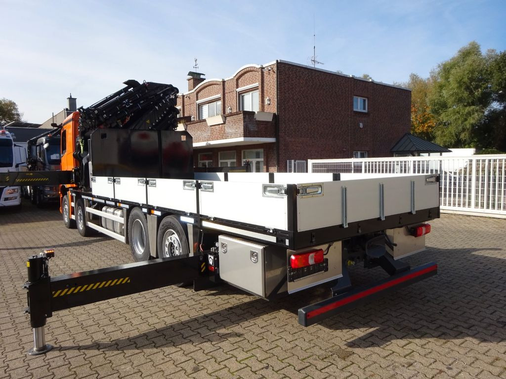 Camión grúa, Camión caja abierta nuevo Mercedes-Benz 3751 Arocs Pritsche + HIAB 858 + JIB 8x2: foto 10