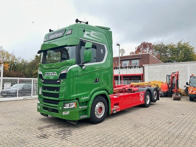 Scania S580 V8 MEILLER Abroller mit Lift+Lenkachse 6x2 - Camión multibasculante: foto 3 Scania S580 V8 MEILLER Abroller mit Lift+Lenkachse 6x2 - Camión multibasculante: foto 3