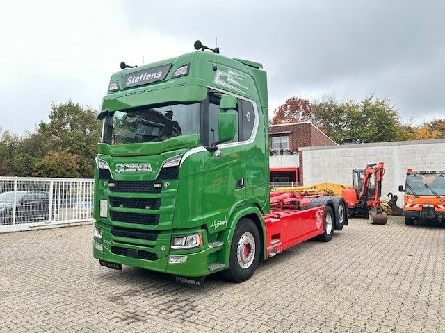 Scania S580 V8 MEILLER Abroller mit Lift+Lenkachse 6x2 - Camión multibasculante: foto 2 Scania S580 V8 MEILLER Abroller mit Lift+Lenkachse 6x2 - Camión multibasculante: foto 2