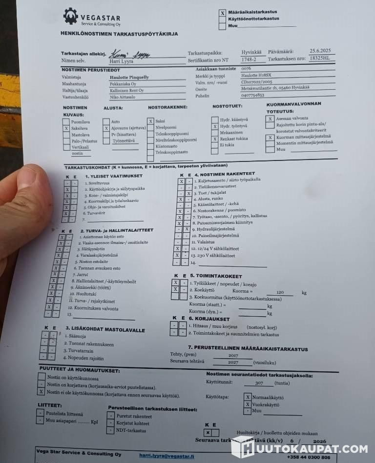 Haulotte H18 SX, scissor lift, 2005, Hyvinkää - Plataforma de tijeras: foto 4 Haulotte H18 SX, scissor lift, 2005, Hyvinkää - Plataforma de tijeras: foto 4