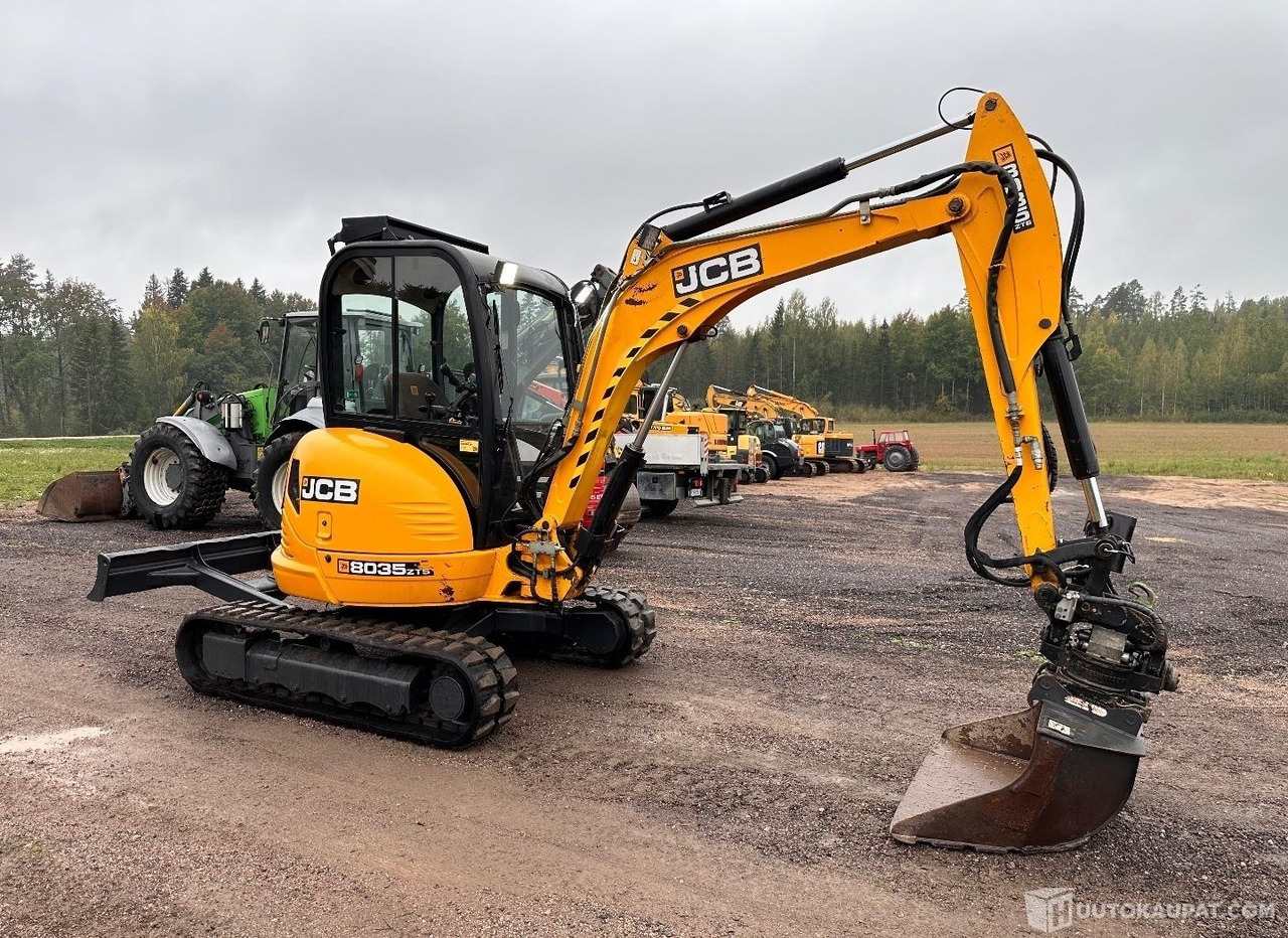 JCB 8035 ZTS, 2017, telakaivinkone pyörittäjällä, 3 755 h, Lahti - Miniexcavadora: foto 1 JCB 8035 ZTS, 2017, telakaivinkone pyörittäjällä, 3 755 h, Lahti - Miniexcavadora: foto 1