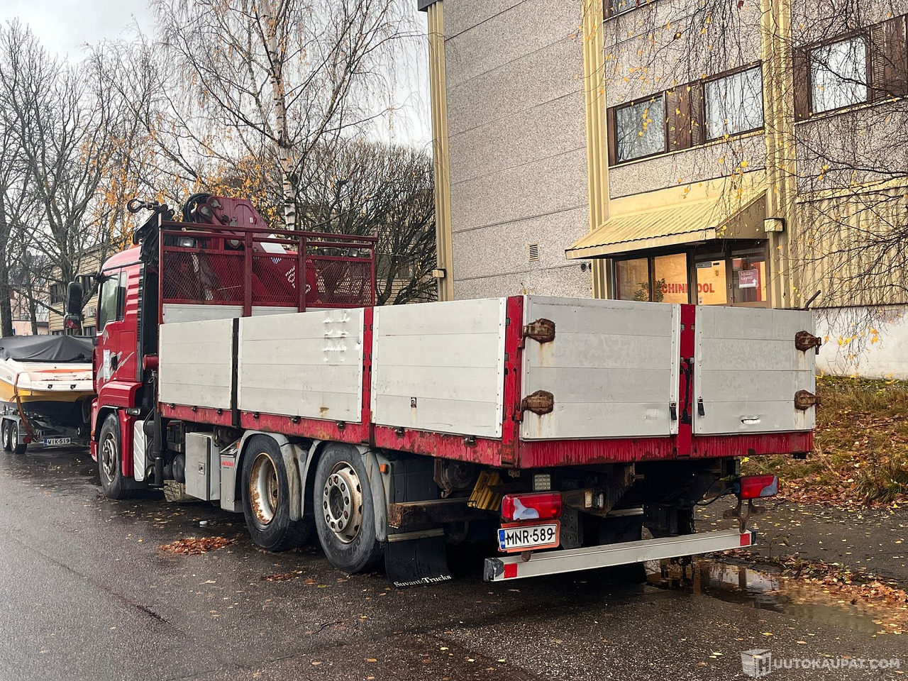 MAN TGA 26.400, kuorma-auto nosturilla, Nosturi kympitetty!, 2008, Helsinki - Camión caja abierta, Camión grúa: foto 4 MAN TGA 26.400, kuorma-auto nosturilla, Nosturi kympitetty!, 2008, Helsinki - Camión caja abierta, Camión grúa: foto 4