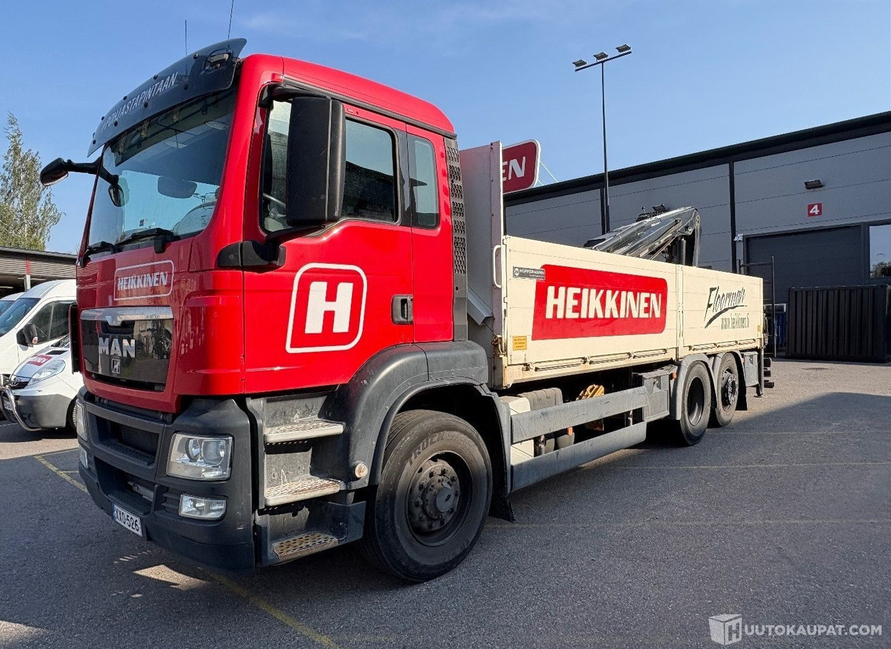 MAN TGS 26.440, 6x2, avolavakuorma-auto 6500mm HIAB 166 Pro nosturilla, 2012, Vantaa - Camión caja abierta, Camión grúa: foto 1 MAN TGS 26.440, 6x2, avolavakuorma-auto 6500mm HIAB 166 Pro nosturilla, 2012, Vantaa - Camión caja abierta, Camión grúa: foto 1