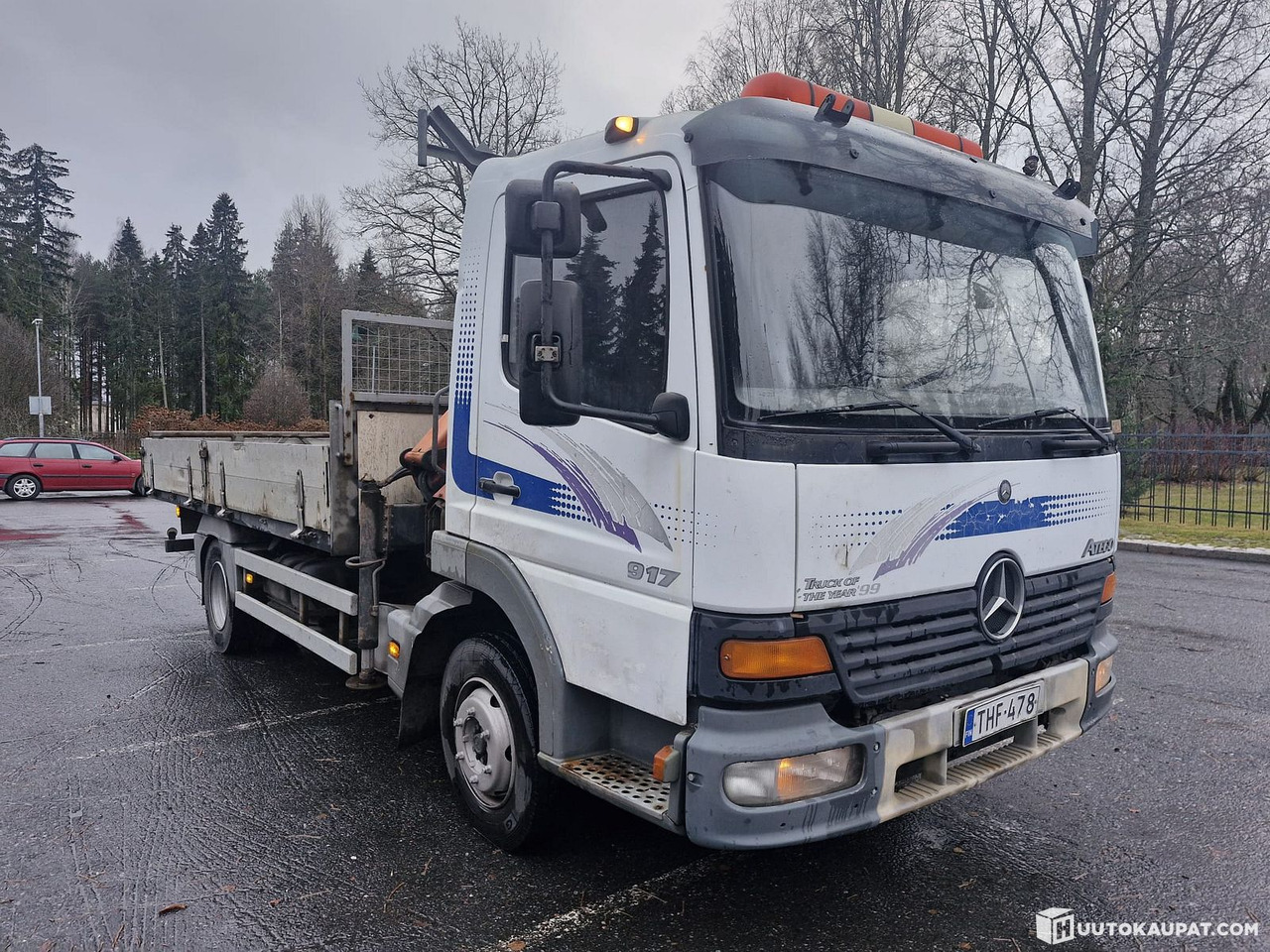 Mercedes-Benz Atego Palfingerillä, 1999, Tampere - Camión caja abierta, Camión grúa: foto 3 Mercedes-Benz Atego Palfingerillä, 1999, Tampere - Camión caja abierta, Camión grúa: foto 3