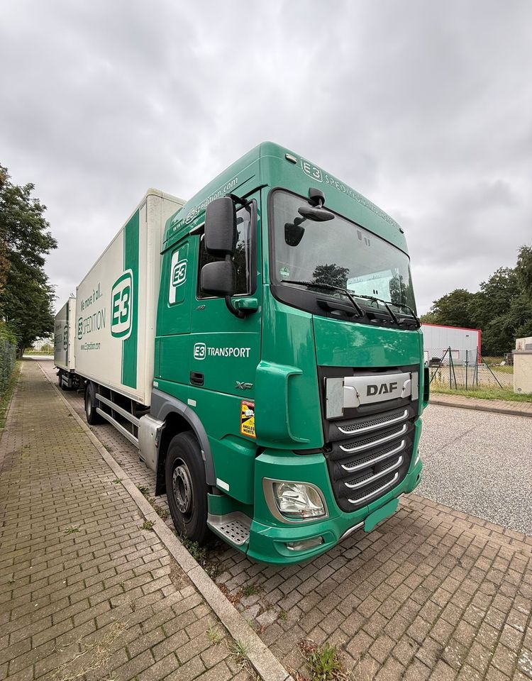 Camión caja cerrada DAF XF ZESTAW TANDEM 2021 ORYGINALNY PRZEBIEG z Niemiec / PRZEJAZDOWY Z WINDĄ /: foto 7