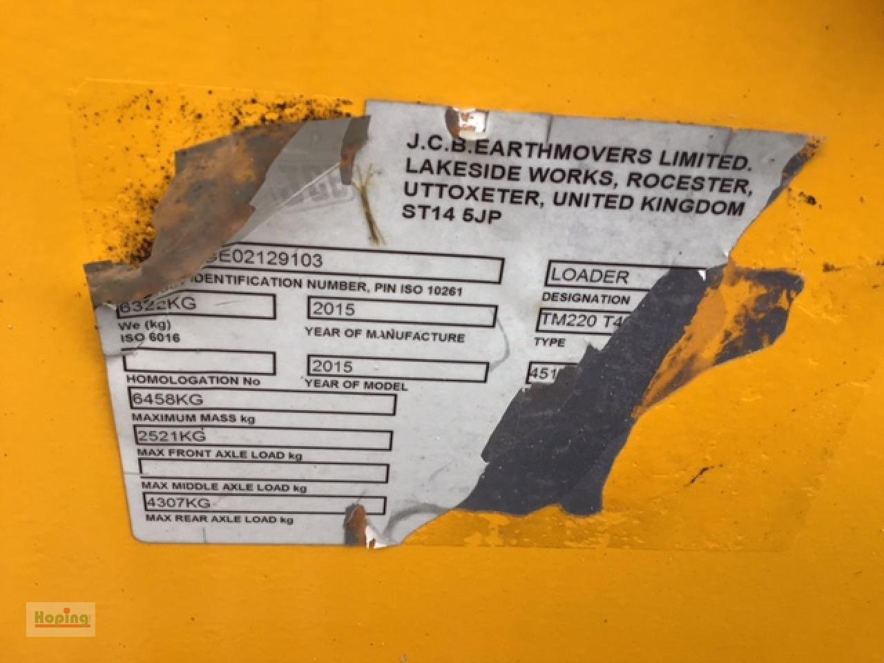 Cargadora de ruedas JCB TM 220: foto 14