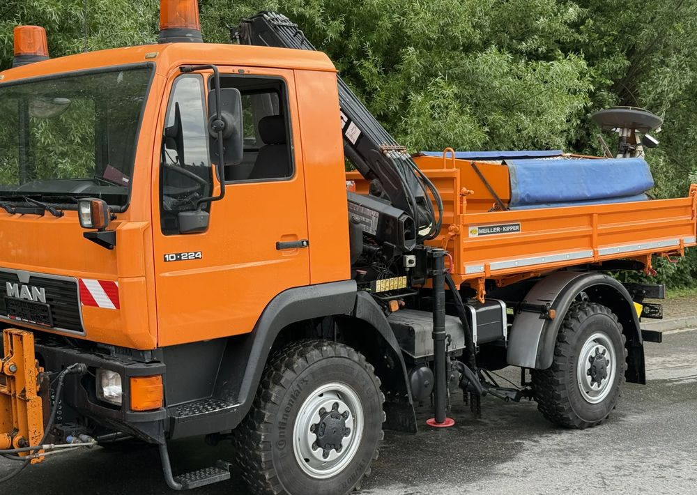 MAN * MAN LE 10.220 *Kiper Wywrotka * 4x4 * Pług Piaskarka * Zimowe Utrzymanie * Sprowadzony * HDS MKG * - Camión volquete: foto 3 MAN * MAN LE 10.220 *Kiper Wywrotka * 4x4 * Pług Piaskarka * Zimowe Utrzymanie * Sprowadzony * HDS MKG * - Camión volquete: foto 3