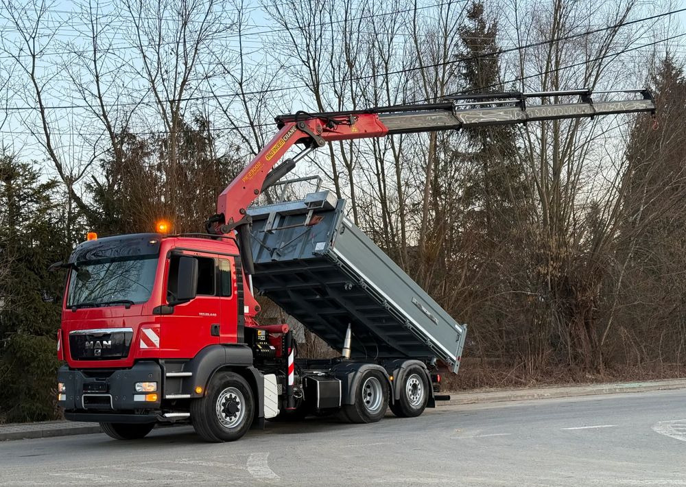 MAN * MAN TGS 28-440 * KIPER WYWROTKA * 4x4 Hydrodrive * HDS Palfinger PK 23000* Sprowadzony* Bardzo Dobry Stan * - Camión volquete: foto 1 MAN * MAN TGS 28-440 * KIPER WYWROTKA * 4x4 Hydrodrive * HDS Palfinger PK 23000* Sprowadzony* Bardzo Dobry Stan * - Camión volquete: foto 1