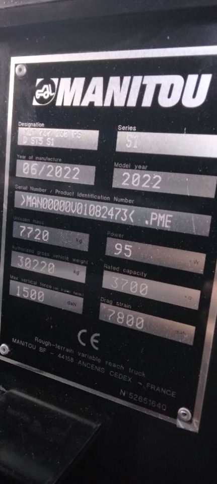 Manipulador telescópico nuevo Manitou MLT 737 130 PS+ 2022: foto 11