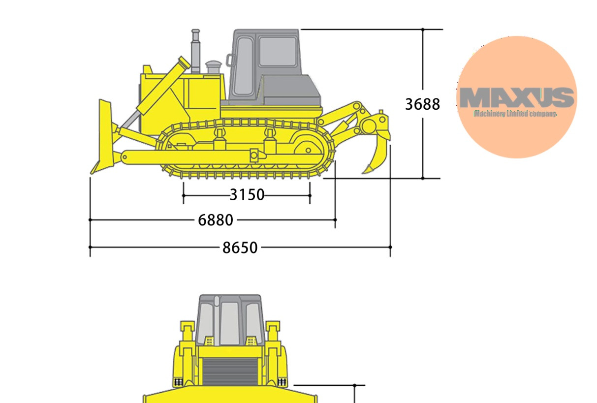 Bulldozer MAXUS buldożer cummins 350hp ROPS cabie: foto 7