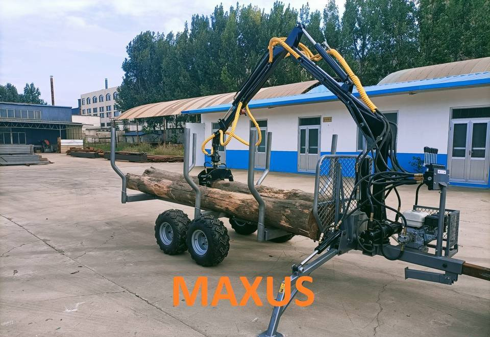 NEW MAXUS 3T Forest Trailer 3.8m Crane Warranty | НОВА лісова прицепа 3Т Кран 3,8м MAXUS Гарантія - Remolque forestal: foto 1 NEW MAXUS 3T Forest Trailer 3.8m Crane Warranty | НОВА лісова прицепа 3Т Кран 3,8м MAXUS Гарантія - Remolque forestal: foto 1