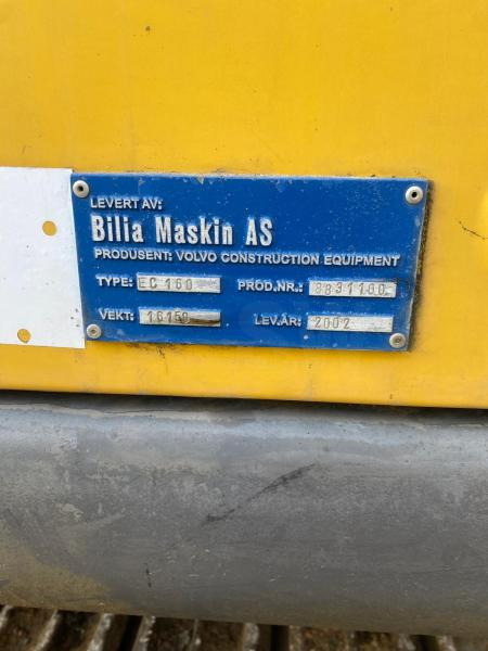 Excavadora de cadenas Volvo EC160: foto 9