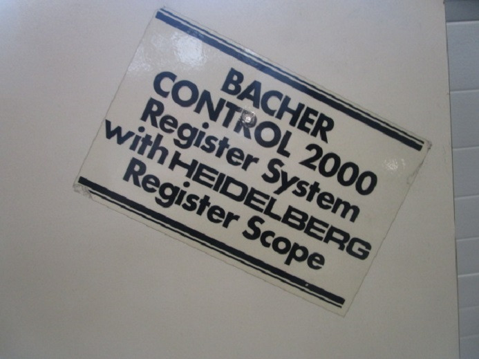 PLATTENSTANZE BACHER 2005.01 - Máquina de impresión: foto 5 PLATTENSTANZE BACHER 2005.01 - Máquina de impresión: foto 5