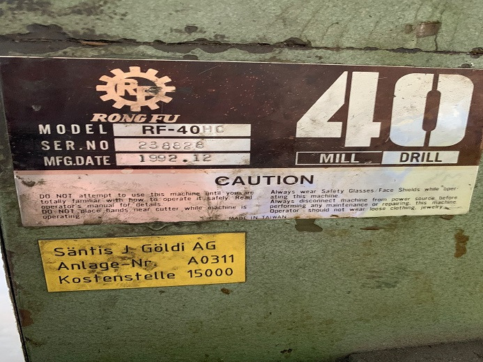 STÄNDERBOHRMASCHINE RF-40HC - Máquina de impresión: foto 4 STÄNDERBOHRMASCHINE RF-40HC - Máquina de impresión: foto 4