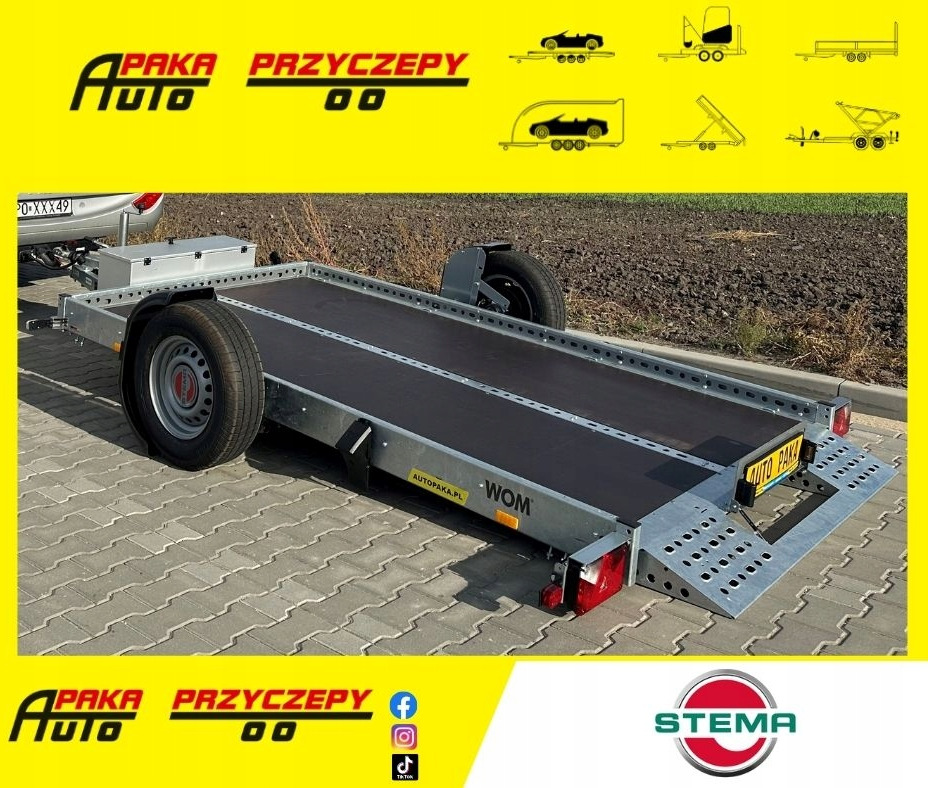 PRZYCZEPA DO MOTOCYKLA QUADA RAMPA UCHYLNA Z POMPĄ ELEKTRYCZNĄ DMC 1800 - Remolque para moto: foto 1 PRZYCZEPA DO MOTOCYKLA QUADA RAMPA UCHYLNA Z POMPĄ ELEKTRYCZNĄ DMC 1800 - Remolque para moto: foto 1