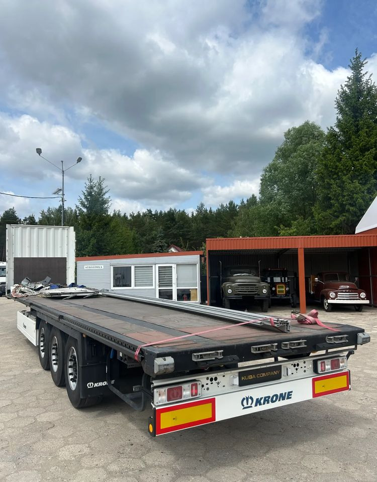 Krone SD FIRANKA / PLATFORMA / USZKODZONA ZABUDOWA / 2019 ROK !! - Semirremolque plataforma/ Caja abierta: foto 4 Krone SD FIRANKA / PLATFORMA / USZKODZONA ZABUDOWA / 2019 ROK !! - Semirremolque plataforma/ Caja abierta: foto 4