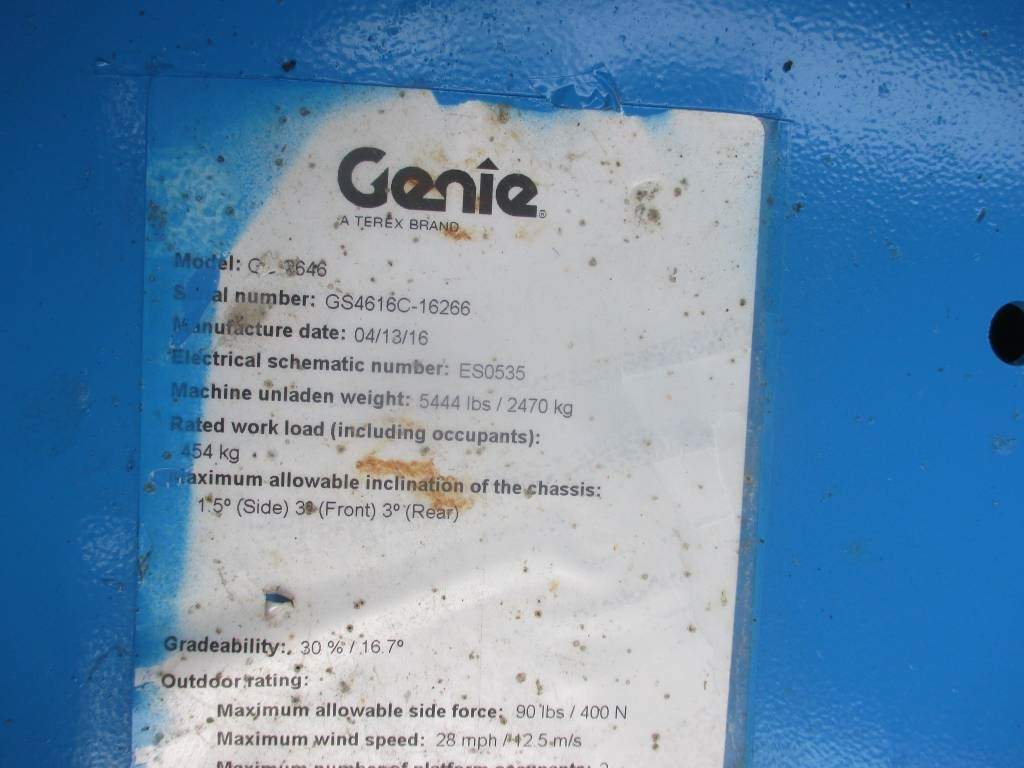 Plataforma de tijeras Genie GS 2646: foto 11 Plataforma de tijeras Genie GS 2646: foto 11