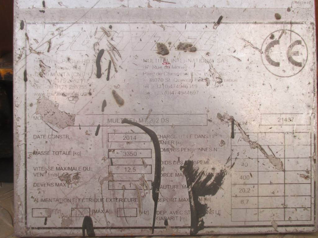 Camión con plataforma elevadora Multitel MT 202 DS: foto 14 Camión con plataforma elevadora Multitel MT 202 DS: foto 14