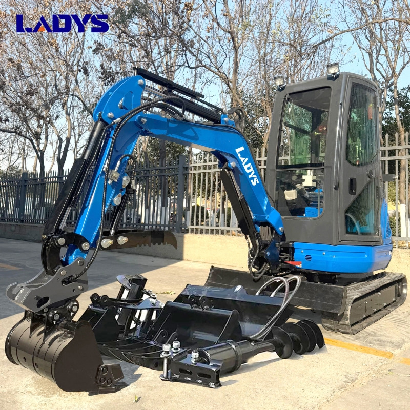 LADYS DY25U Mini Excavator Digger Miniexcavadora EPA Kubota Engine Mini Excavator For Sale With Mini Excavator Attachment Set - Excavadora de cadenas: foto 1 LADYS DY25U Mini Excavator Digger Miniexcavadora EPA Kubota Engine Mini Excavator For Sale With Mini Excavator Attachment Set - Excavadora de cadenas: foto 1