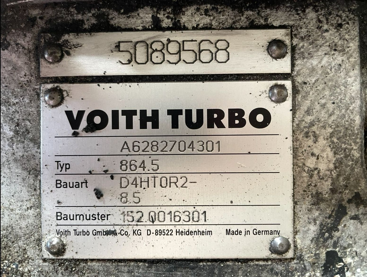 Voith Mercedes Citaro Voith Getriebe 864.5 D4HT0R2-8,5 A6282704301 152.0016301 5 - Caja de cambios y piezas para Autobús: foto 3 Voith Mercedes Citaro Voith Getriebe 864.5 D4HT0R2-8,5 A6282704301 152.0016301 5 - Caja de cambios y piezas para Autobús: foto 3