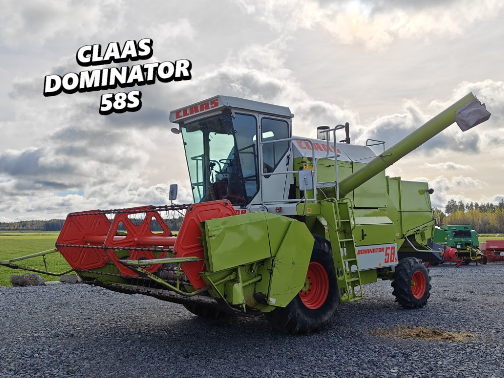 Claas Dominator 58S, 6-sylinterinen Hydraulinen torvi, ruumenlevitin, katso video! - Cosechadora de granos: foto 1 Claas Dominator 58S, 6-sylinterinen Hydraulinen torvi, ruumenlevitin, katso video! - Cosechadora de granos: foto 1