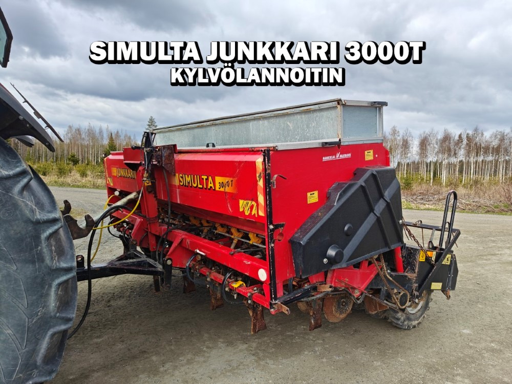 Simulta-Junkkari 3000T - takapyöräkone - kiekkovantaat takana - Combinado de siembra: foto 1 Simulta-Junkkari 3000T - takapyöräkone - kiekkovantaat takana - Combinado de siembra: foto 1