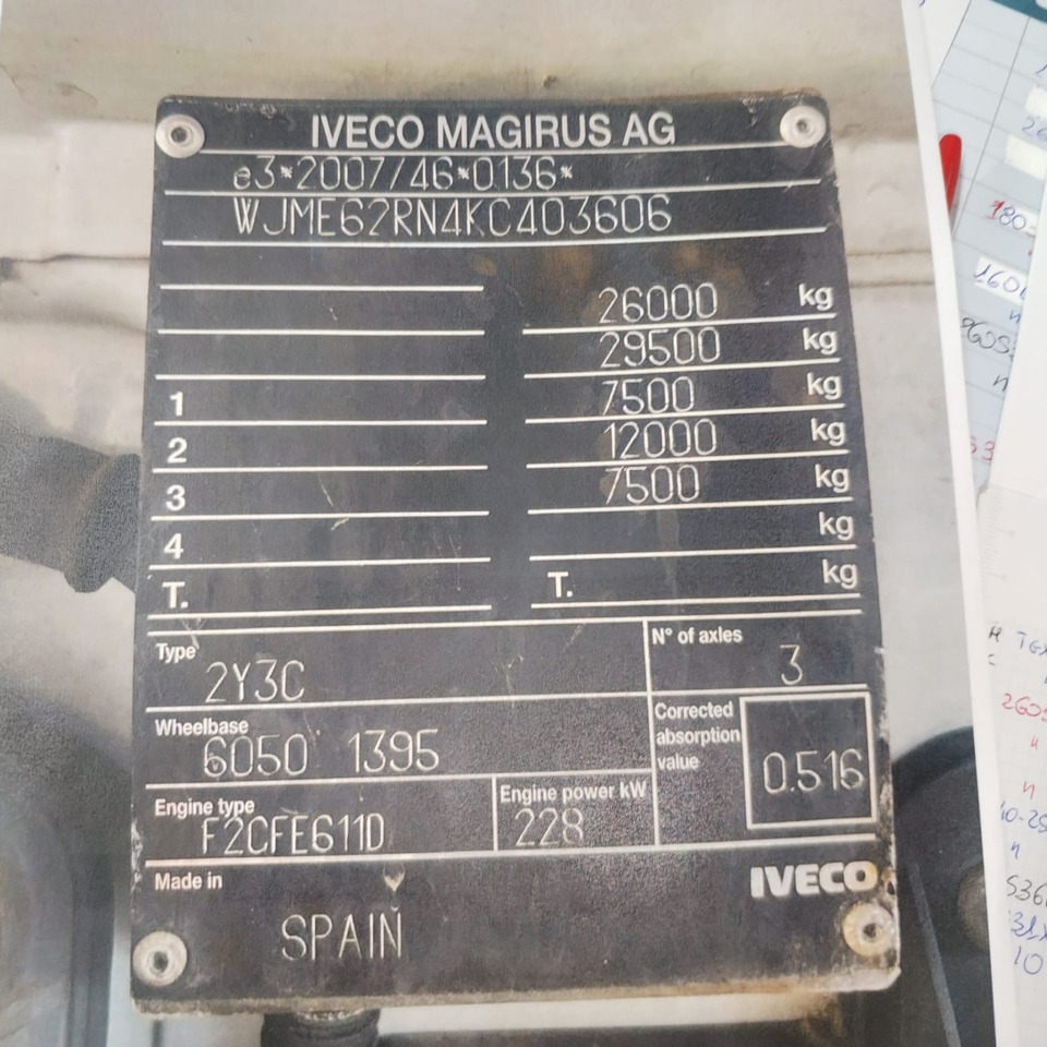 IVECO STRALIS AD 260S31 Y/P - Camión chasis: foto 3 IVECO STRALIS AD 260S31 Y/P - Camión chasis: foto 3