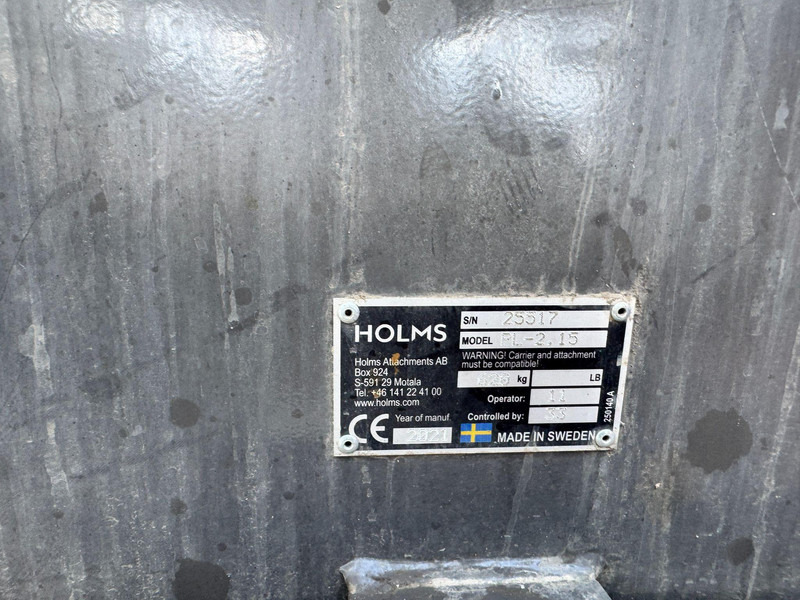 Holms Holms sopskopa PL-2,15 - Implemento para Maquinaria de construcción: foto 5 Holms Holms sopskopa PL-2,15 - Implemento para Maquinaria de construcción: foto 5