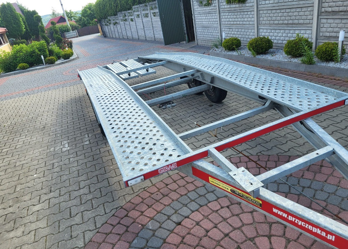 GEWE DMC 270kg długa 5m nowa nie używana Dmc Stan Idealny nowy - Remolque portavehículos: foto 2 GEWE DMC 270kg długa 5m nowa nie używana Dmc Stan Idealny nowy - Remolque portavehículos: foto 2