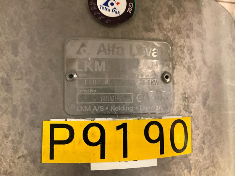 Alfa Romeo Laval LHK 20/165 - Compresor de aire: foto 5 Alfa Romeo Laval LHK 20/165 - Compresor de aire: foto 5