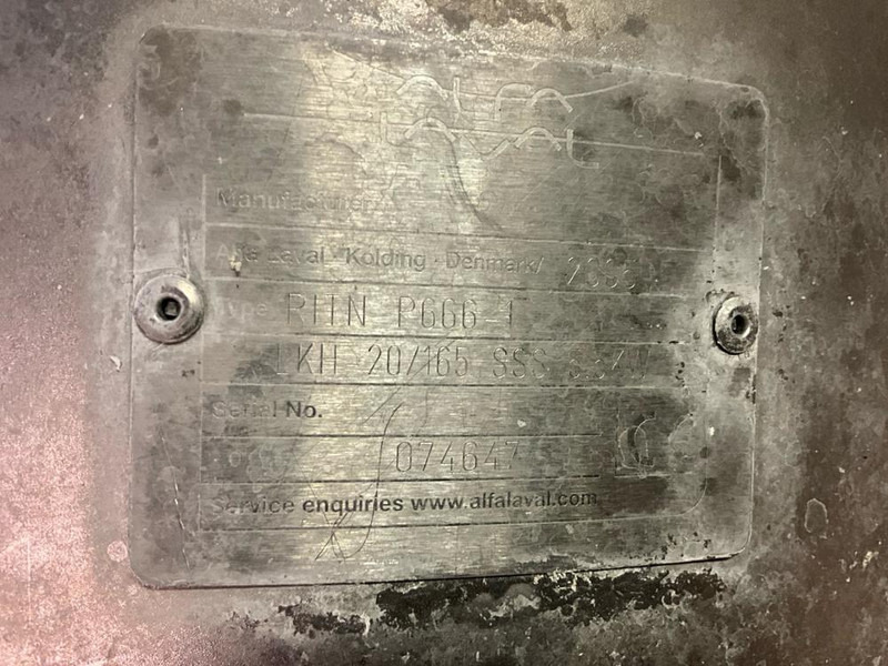 Alfa Romeo Laval LKH 20/165 - Compresor de aire: foto 5 Alfa Romeo Laval LKH 20/165 - Compresor de aire: foto 5