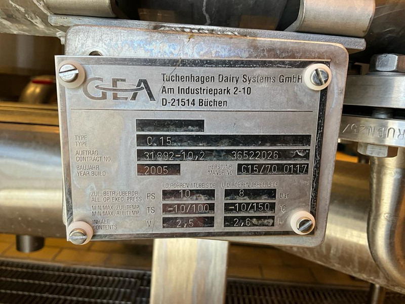 GEA C 15 - Maquinaria de alimentación: foto 3 GEA C 15 - Maquinaria de alimentación: foto 3