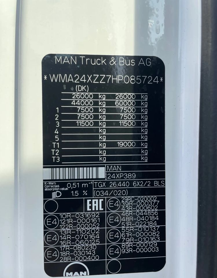 Cabeza tractora MAN TGX XXL 26.440 PUSCHER / 3 OSIE / 6x2: foto 8 Cabeza tractora MAN TGX XXL 26.440 PUSCHER / 3 OSIE / 6x2: foto 8