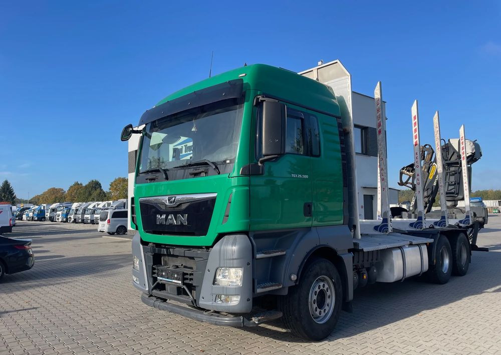 MAN TGX 26.500, 6x4, HDS EPSILOM M12Z, do transportu drewna. - Camión forestal, Camión grúa: foto 2 MAN TGX 26.500, 6x4, HDS EPSILOM M12Z, do transportu drewna. - Camión forestal, Camión grúa: foto 2