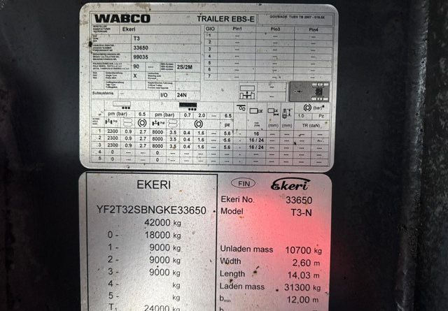 Semirremolque frigorífico EkeriFRC Thermo King: foto 16 Semirremolque frigorífico EkeriFRC Thermo King: foto 16