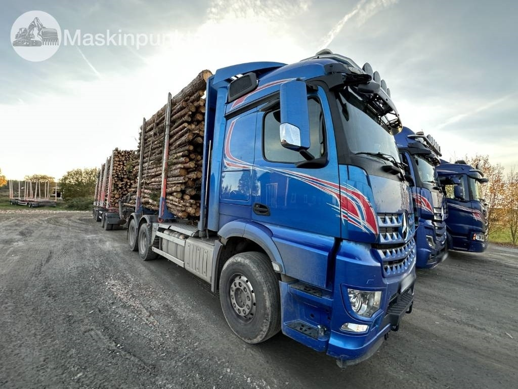 Mercedes-Benz Arocs 2858 timmerbil med kran  - Camión forestal: foto 3 Mercedes-Benz Arocs 2858 timmerbil med kran  - Camión forestal: foto 3