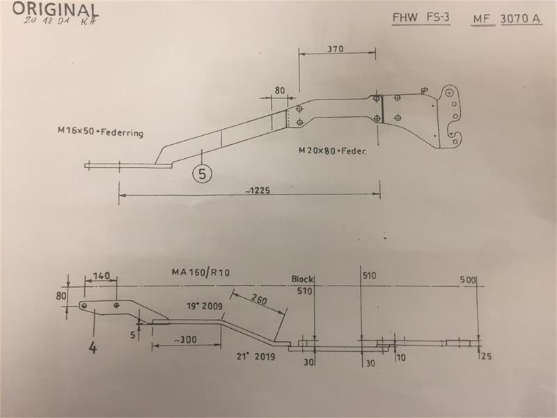 Hauer FS-3 Sidevanger MF 3070 2WD - Piezas de recambio para Maquinaria agrícola: foto 3 Hauer FS-3 Sidevanger MF 3070 2WD - Piezas de recambio para Maquinaria agrícola: foto 3