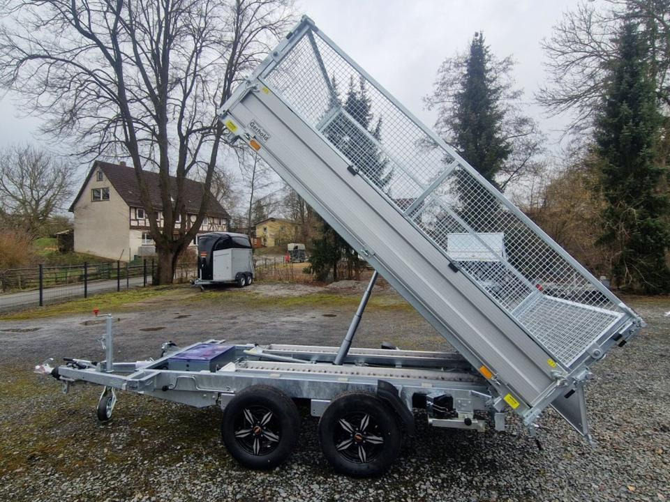 Remolque volquete Böckmann DK-AL 3218/35 P 3,5t Gitter Rampen Stützen Alufelgen: foto 14