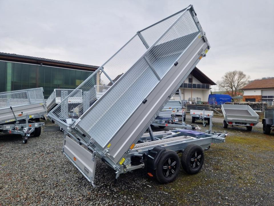 Remolque volquete Böckmann DK-AL 3218/35 P 3,5t Gitter Rampen Stützen Alufelgen: foto 11