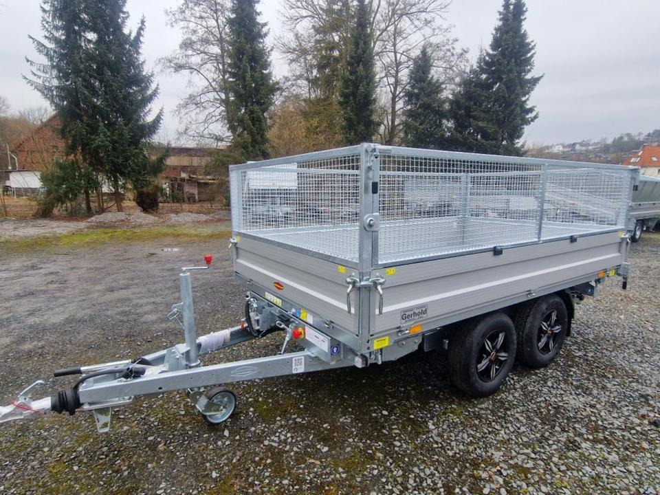 Remolque volquete Böckmann DK-AL 3218/35 P 3,5t Gitter Rampen Stützen Alufelgen: foto 7