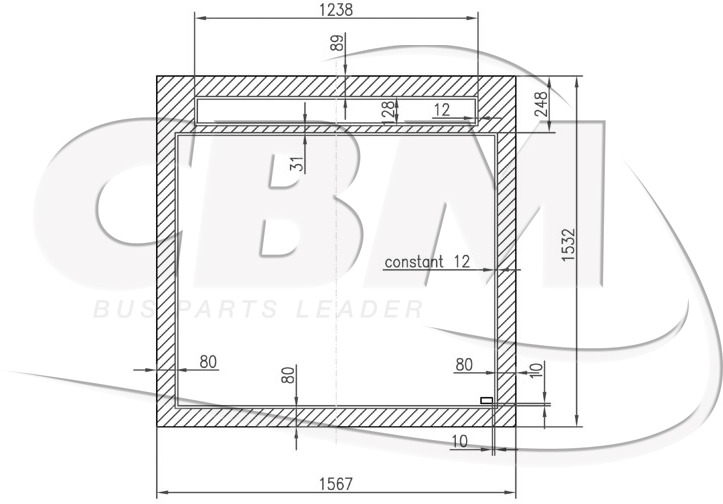 CBM OEM SIDE BAY WINDOW WITH DISPLAY - MANN FILTRE (ZR902) - Puerta y piezas para Autobús: foto 1 CBM OEM SIDE BAY WINDOW WITH DISPLAY - MANN FILTRE (ZR902) - Puerta y piezas para Autobús: foto 1
