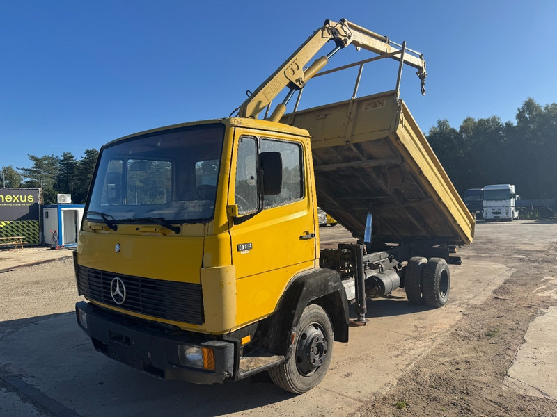 Mercedes-Benz SK 914 (STEEL SUSPENSION / HIAB CRANE / 6 CYLINDER WITH MANUAL PUMP / PERFECT GERMAN TRUCK !!!) - Camión volquete, Camión grúa: foto 1 Mercedes-Benz SK 914 (STEEL SUSPENSION / HIAB CRANE / 6 CYLINDER WITH MANUAL PUMP / PERFECT GERMAN TRUCK !!!) - Camión volquete, Camión grúa: foto 1