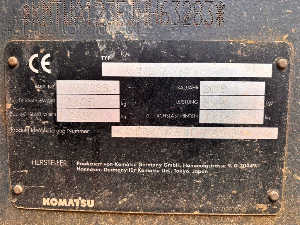 Komatsu WA70-7 - Cargadora de ruedas: foto 5 Komatsu WA70-7 - Cargadora de ruedas: foto 5