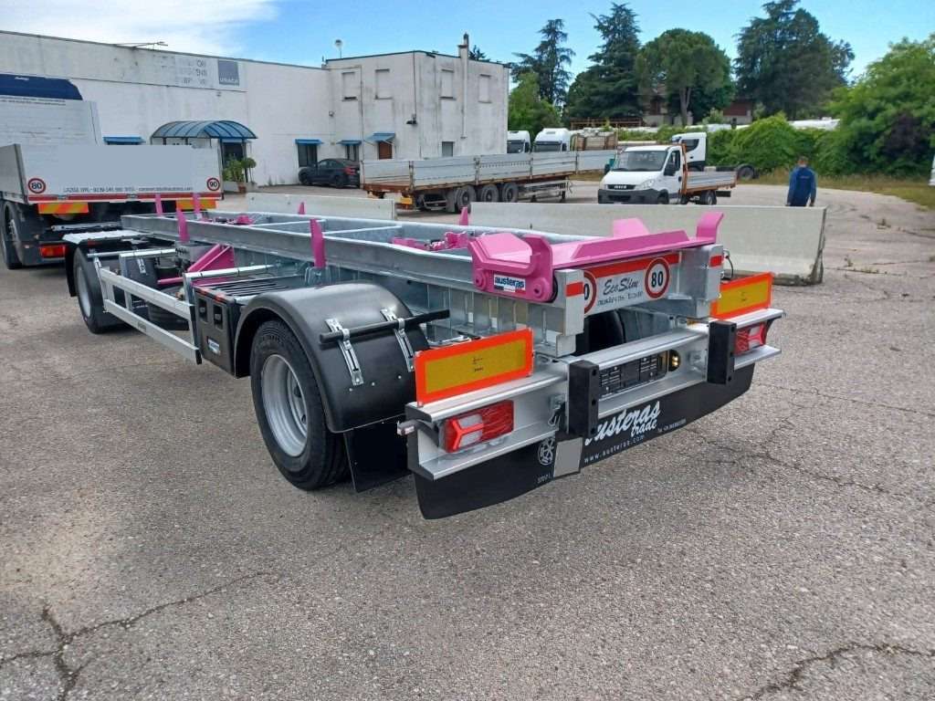 AUSTERAS RIMORCHIO ECOSLIM SCARRABILE ZINCATO - Remolque multilift/ Portacontenedores de cadenas: foto 1 AUSTERAS RIMORCHIO ECOSLIM SCARRABILE ZINCATO - Remolque multilift/ Portacontenedores de cadenas: foto 1