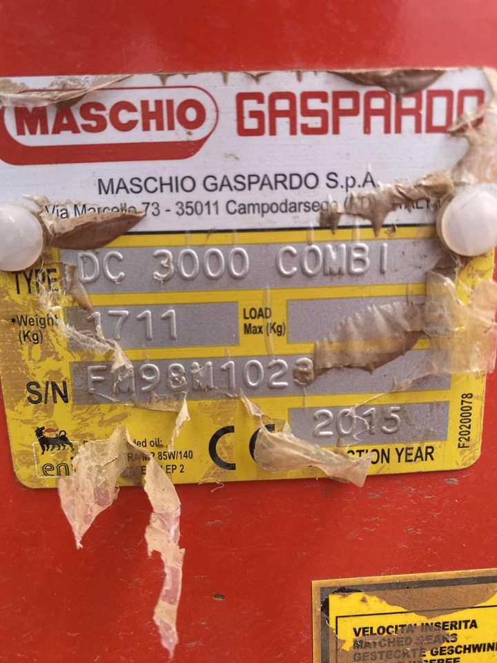 Maschio DC 3000 Drago - Grada rotativa: foto 5 Maschio DC 3000 Drago - Grada rotativa: foto 5